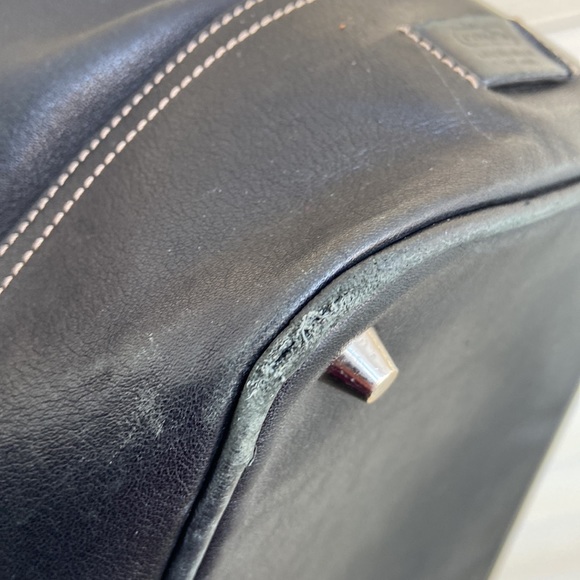 Vintage Coach Purse 5131 Hampton Black Leather Carry All Tote Bag - Picture 11 of 12